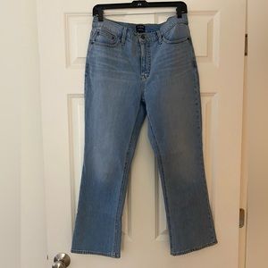 J Crew Mid Rise Flare Crop